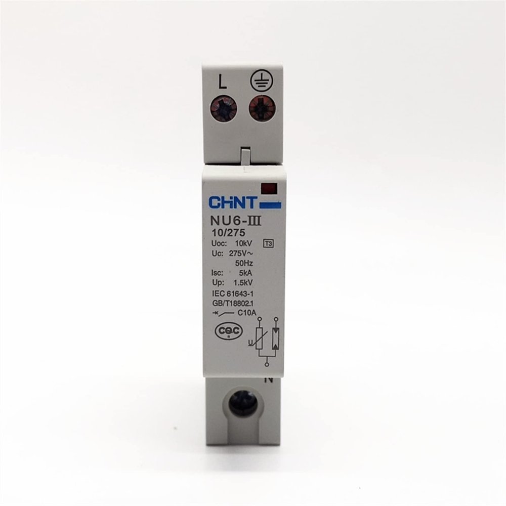 BIRGI NU6-III 1P+N Surge Arrestor 10KV 275V Low-Voltage Surge Arrestor