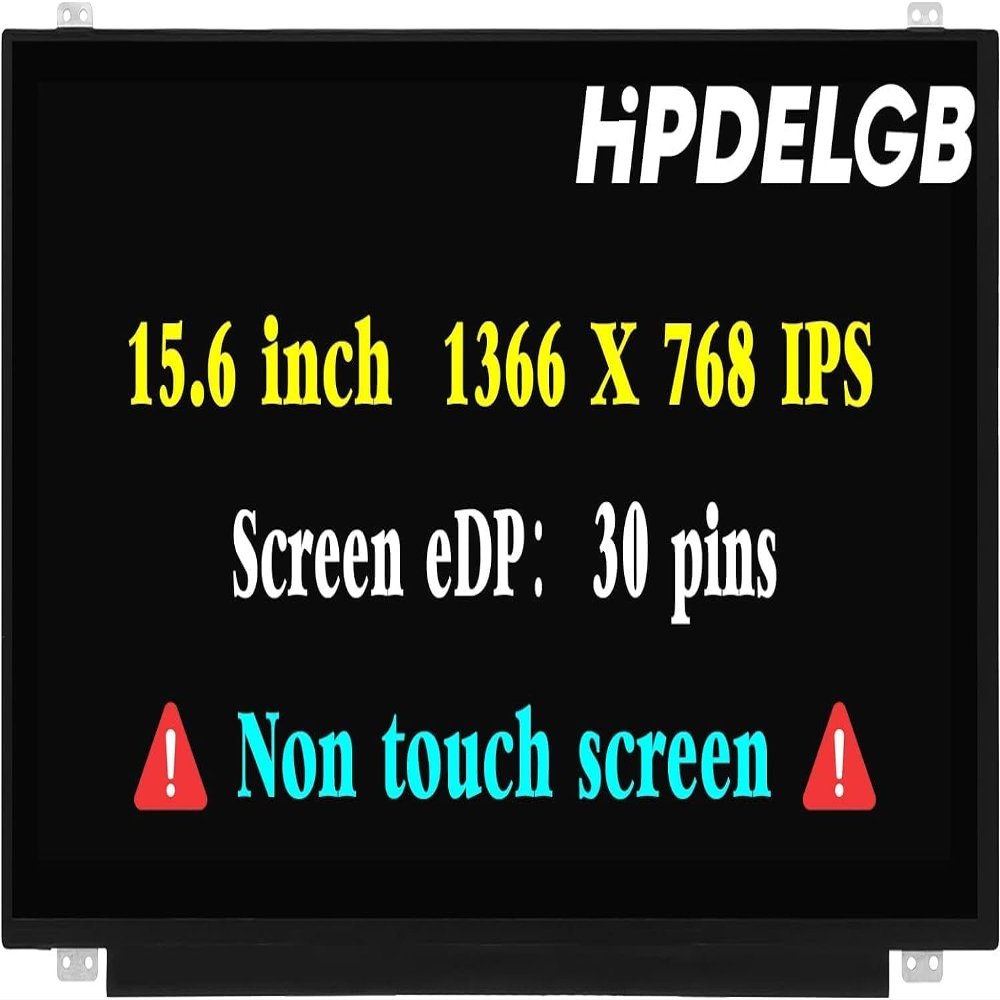 HPDELGB Replacement for Dell Inspiron 15 5567 LCD Screen 15.6 inch 30 Pins 60Hz HD 1366X768 IPS LCD Screen Display(Only for Non-Touch Version)