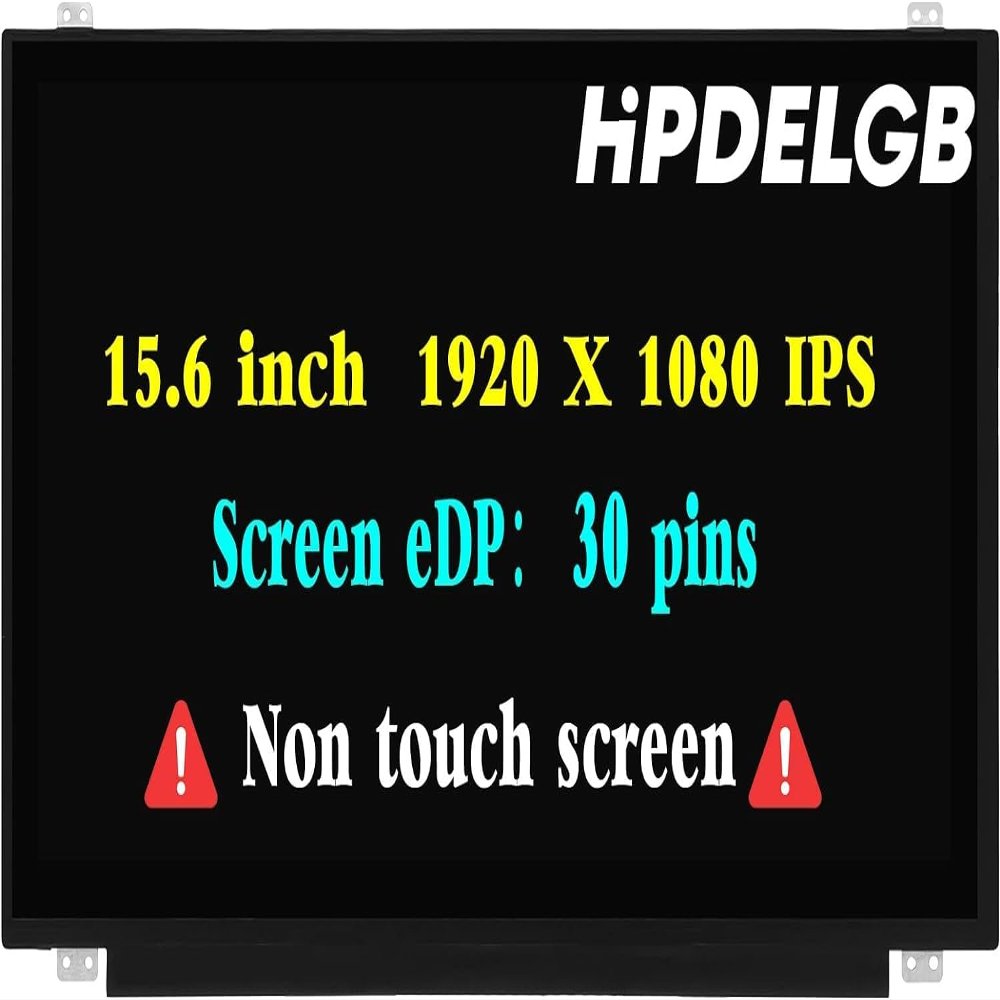 HPDELGB Replacement for Lenovo ideapad 330-15IGM 81D1 Series LCD Screen 15.6 inch 30 Pins 60Hz FHD 1920X1080 IPS LCD Screen Display(Only for Non-Touch Version)