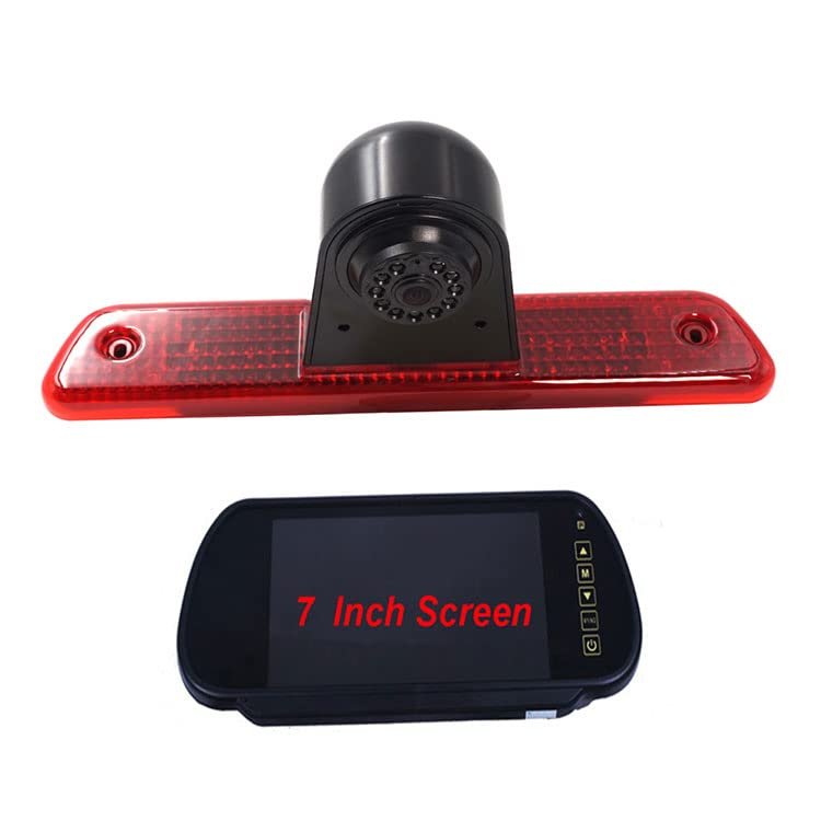 3rd Third Brake Light Backup Reverse Parking Rear View Reversing Camera Led/IR Light Night Vision for Peugeot Expert/Traveller/Citroen Jumpy/SpaceTourer & Toyota ProAce (2007-2016) (Camera)
