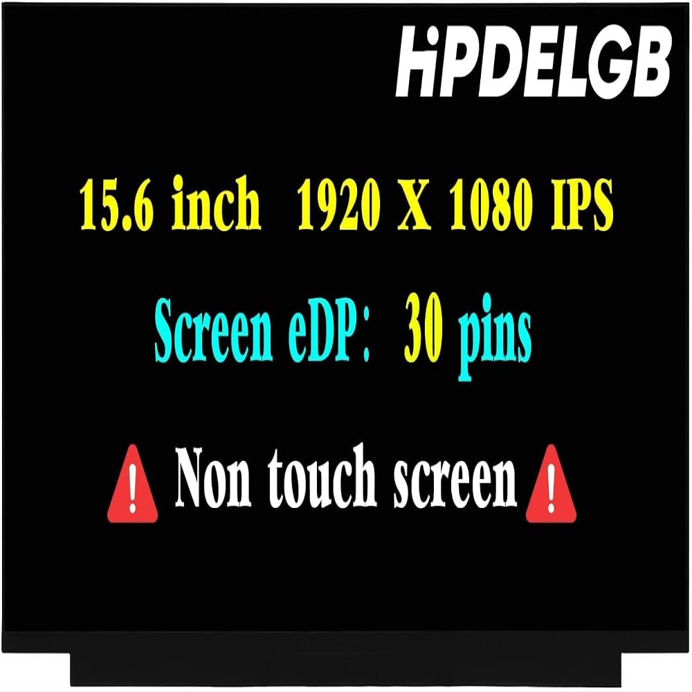 HPDELGB Replacement for Asus Vivobook 15 F512JA-AS34 LCD Screen 15.6 inch 30 Pins 60Hz FHD 1920X1080 IPS LCD Screen Display(Only for Non-Touch Version)