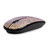 blingbybri Bling Wireless Mouse for Girls, Pink Rhinestone Coverd Computer Mouse with USB Receiver, Sparkly Cute Flat Mice for Laptop, PC, Notebook, MacBook Gifts - Gradient Rose Red view 3