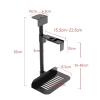 ARINAL CPU Holder Under Desk Mount - Universal PC Case Holder Adjustable Wall PC Mount with 360 Swivel, Suspended PC Tower Holder (Color : Black) view 2