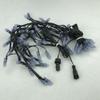 AMNOUR Addressable 7nodes*15drops LE RGB Full-Color Icicle String; DC12V WS2811 Control; Full Black Wire; IP68; 105nodes/set view 4