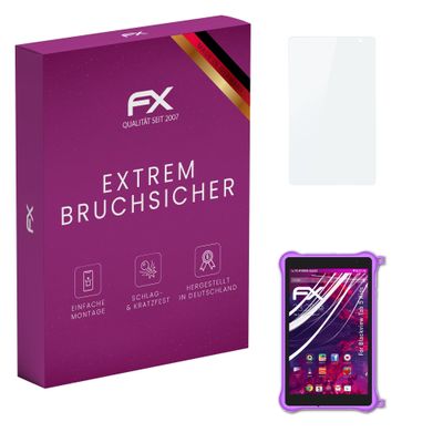 atFoliX Plastic Glass Protective Film compatible with Blackview Tab 5 Kids, 9H Hybrid-Glass FX Screen Protector