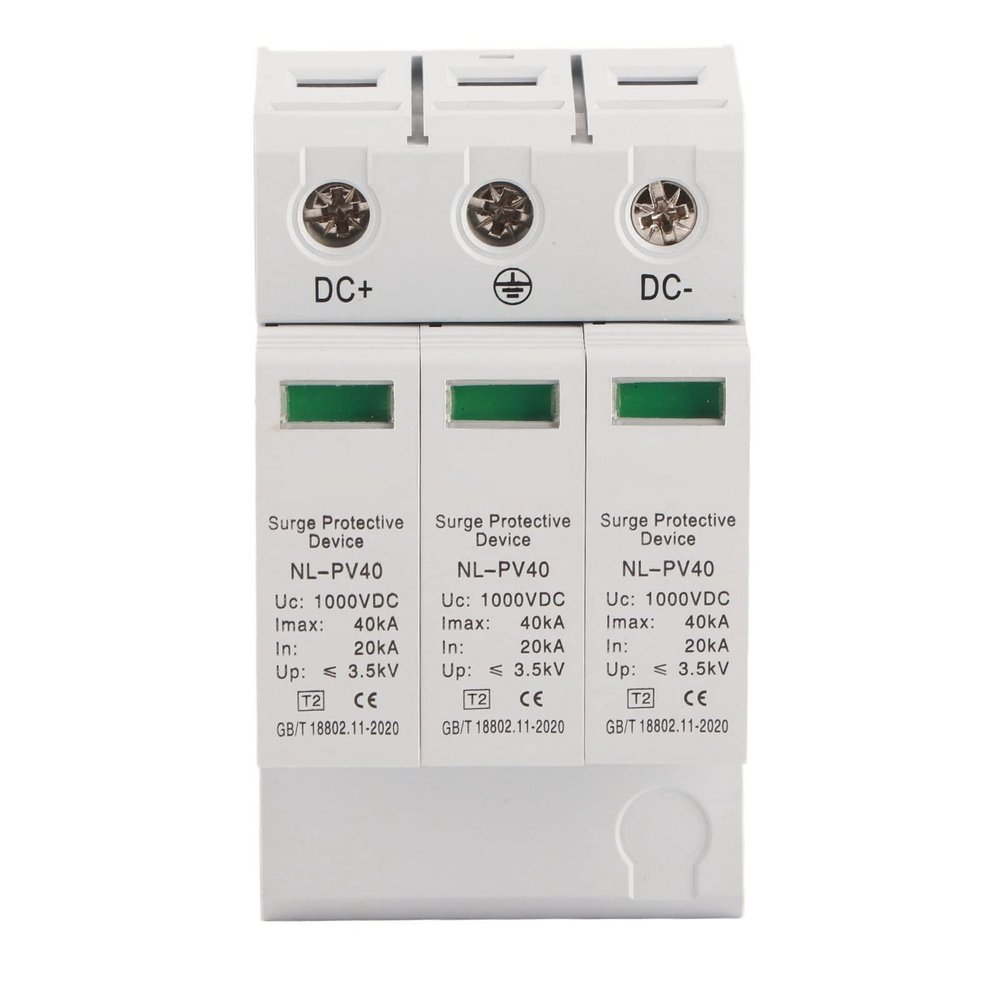 2040KA 1000V Voltage 3P Arrester Device DC Photovoltaic Protector PV Voltage Arrester Protector Low