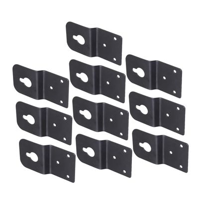 Mikikit 10pieces Hanging Speaker Bracket Durable Audio Speaker Hook for Wall Mounting Surround Sound Easy Installation Connector for Home Theater Setup