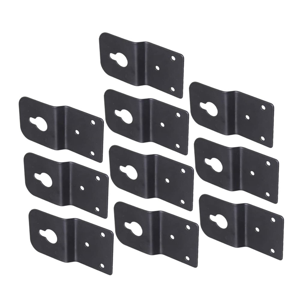 Mikikit 10pieces Hanging Speaker Bracket Durable Audio Speaker Hook for Wall Mounting Surround Sound Easy Installation Connector for Home Theater Setup
