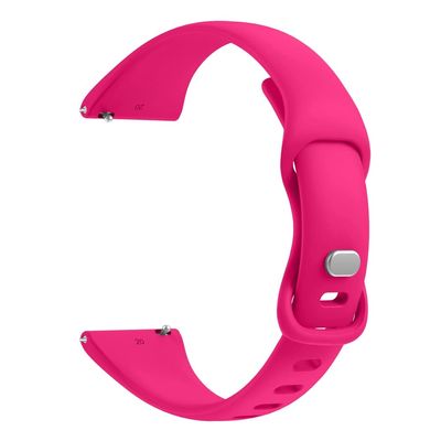 AEHON Slim Narrow Bands for Garmin Vivoactive 3/3 Music/Forerunner 245/645/Vivomove HR/Venu Sq 20mm Soft Silicone Sport Wristbands (Color : Rose Red, Size : Vivoactive 3)