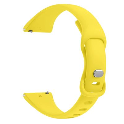 AEHON Slim Narrow Bands for Garmin Vivoactive 3/3 Music/Forerunner 245/645/Vivomove HR/Venu Sq 20mm Soft Silicone Sport Wristbands (Color : Yellow, Size : Venu Sq)