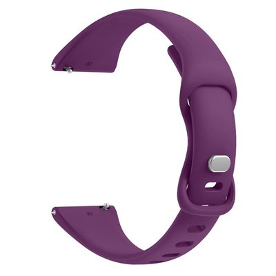 AEHON Slim Narrow Bands for Garmin Vivoactive 3/3 Music/Forerunner 245/645/Vivomove HR/Venu Sq 20mm Soft Silicone Sport Wristbands (Color : Dark Purple, Size : Vivomove 3)