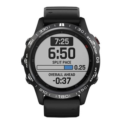 EKSIL For Garmin fenix 6X/6X Pro/6X Sapphire Watch Bezel Ring Stainless Steel Sculptured Time Units Adhesive Anti-scratch Cover Rings (Color : A, Size : For Fenix 6)