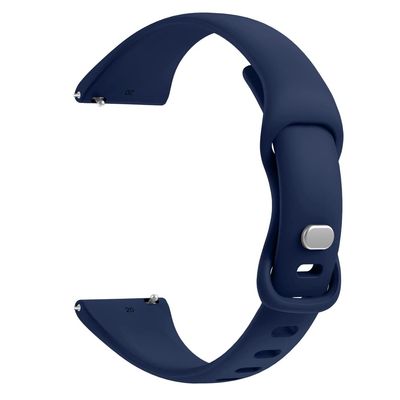 AEHON Slim Narrow Bands for Garmin Vivoactive 3/3 Music/Forerunner 245/645/Vivomove HR/Venu Sq 20mm Soft Silicone Sport Wristbands (Color : Dark Blue, Size : Vivoactive 3)