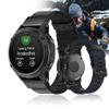 Wtukmo 22 26mm Replcement Watchband Straps For Garmin Fenix 5 5X Plus 6 6X Pro 7 7X 3 HR Enduro Smart Watch Quickfit Canvas Wrist Bands (Color : Black, Size : 26mm Fenix 7X) view 2