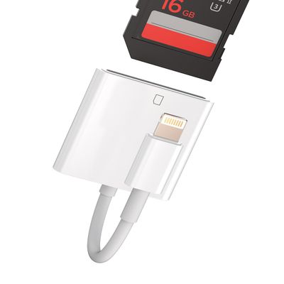 Lightning Adapter SD Card Reader for iPhone Camera Memory Photo Photography Viewer Accessories Compatible for Apple MFI Certified 11 12 13 14 Pro Max X XS XR 8 7 6 Plus SE for iPad Air Mini 2019 2020