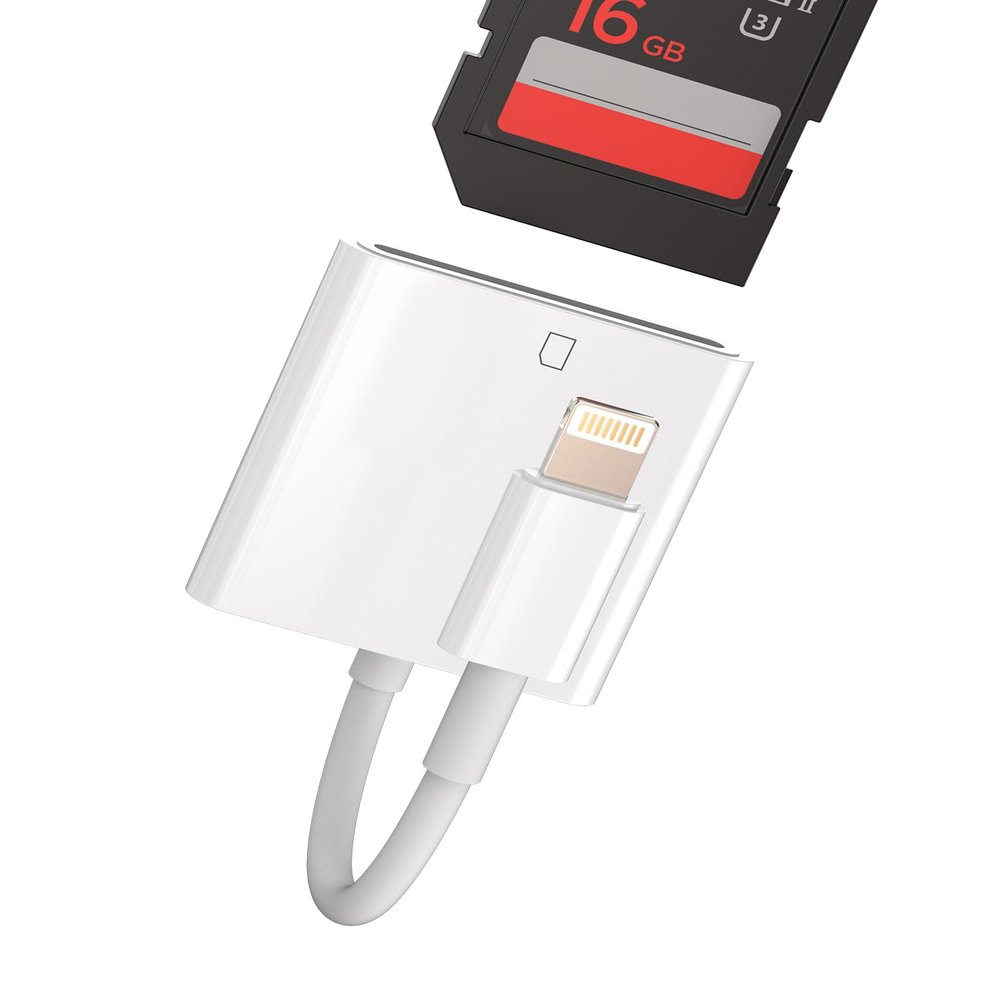 Lightning Adapter SD Card Reader for iPhone Camera Memory Photo Photography Viewer Accessories Compatible for Apple MFI Certified 11 12 13 14 Pro Max X XS XR 8 7 6 Plus SE for iPad Air Mini 2019 2020