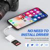 Lightning Adapter SD Card Reader for iPhone Camera Memory Photo Photography Viewer Accessories Compatible for Apple MFI Certified 11 12 13 14 Pro Max X XS XR 8 7 6 Plus SE for iPad Air Mini 2019 2020 view 4