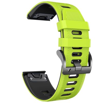 MURVE Watchband For Garmin Fenix 7 7X 6 7X 3HR 935 Enduro Silicone Band Fenix6 Fenix5 Watch Easyfit Wrist Strap 22/26mm Correa (Color : Green, Size : 26mm Fenix 6X 6XPro)