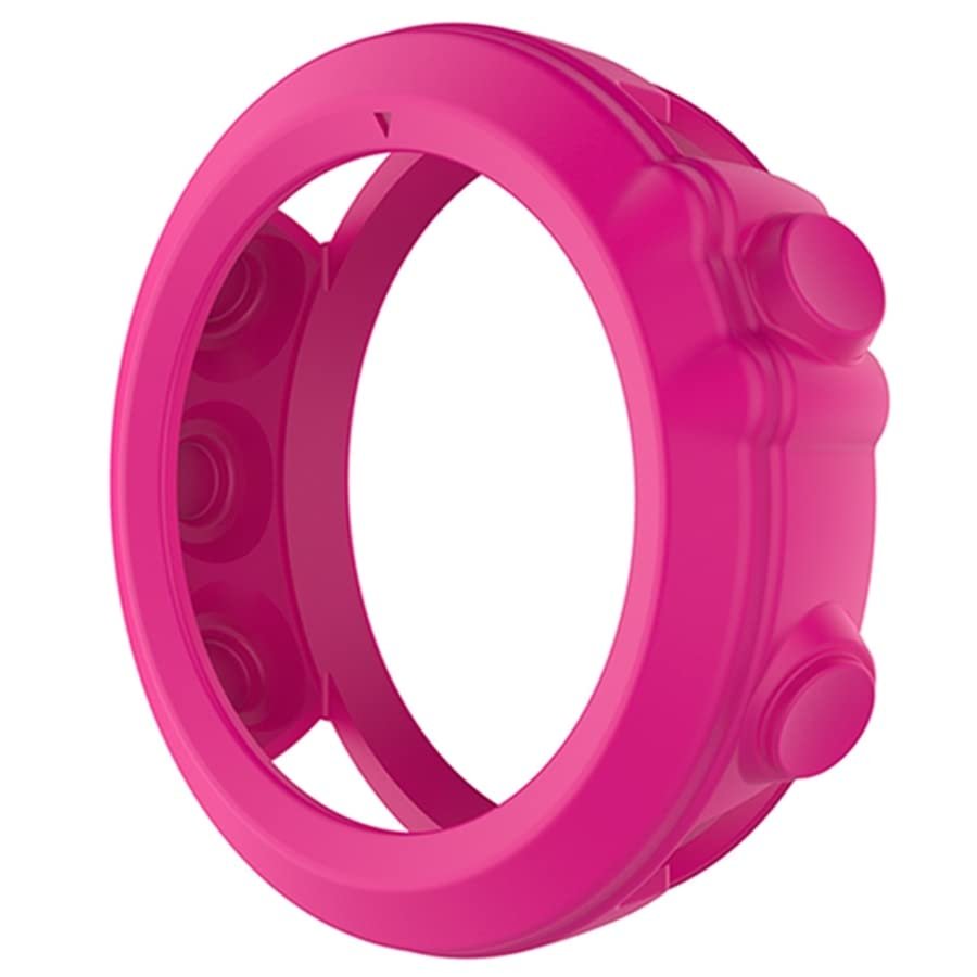 GANYUU Soft Silicone Protective Case Protector Sleeve for Garmin Fenix 3 HR/Fenix 3/Fenix 3 Sapphire/Quatix 3/Tactix Bravo Band Cover (Color : Rose Red)