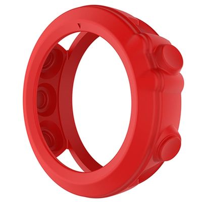 GANYUU Soft Silicone Protective Case Protector Sleeve for Garmin Fenix 3 HR/Fenix 3/Fenix 3 Sapphire/Quatix 3/Tactix Bravo Band Cover (Color : Red)