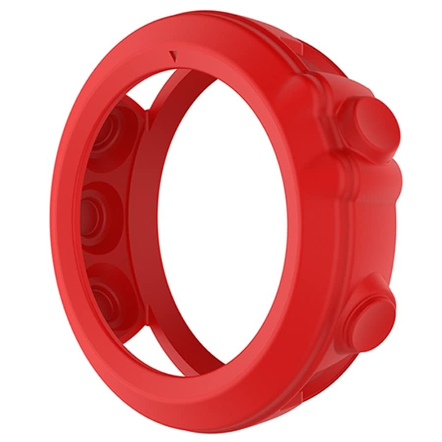 GANYUU Soft Silicone Protective Case Protector Sleeve for Garmin Fenix 3 HR/Fenix 3/Fenix 3 Sapphire/Quatix 3/Tactix Bravo Band Cover (Color : Red)