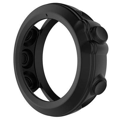 GANYUU Soft Silicone Protective Case Protector Sleeve for Garmin Fenix 3 HR/Fenix 3/Fenix 3 Sapphire/Quatix 3/Tactix Bravo Band Cover (Color : Black)