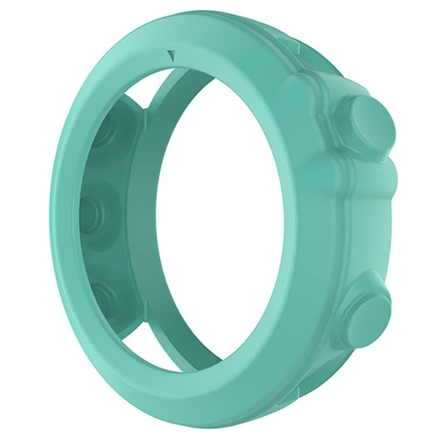 GANYUU Soft Silicone Protective Case Protector Sleeve for Garmin Fenix 3 HR/Fenix 3/Fenix 3 Sapphire/Quatix 3/Tactix Bravo Band Cover (Color : Teal)
