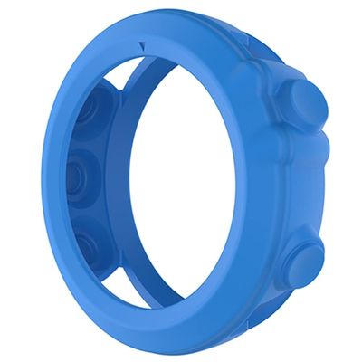 GANYUU Soft Silicone Protective Case Protector Sleeve for Garmin Fenix 3 HR/Fenix 3/Fenix 3 Sapphire/Quatix 3/Tactix Bravo Band Cover (Color : Blue)