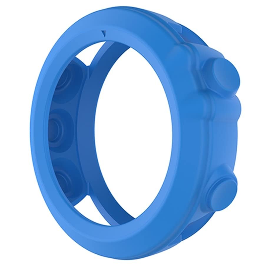GANYUU Soft Silicone Protective Case Protector Sleeve for Garmin Fenix 3 HR/Fenix 3/Fenix 3 Sapphire/Quatix 3/Tactix Bravo Band Cover (Color : Blue)
