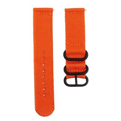 GUMMMY 18MM 20MM 22MM Nylon Watch Strap For Garmin Venu GarminMove 3 Garmin Active S Vivoactive 4 4S Smart Wristband Quick Release Band (Color : Orange, Size : 22mm)