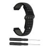 BCMCBV Silicone Watch band For Garmin Forerunner 220 230 235 630 620 735 Approach S20 S6 S5 GPS SamrtWatch Wrist bands Sport (Color : Black-deep gray) view 1