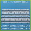 ANUTE LED Backlight Strip 5+5 Lamp Compatible with Philips 55 TV LB-GM3030-GJ0D22555X10AN22-R-1-H 55pus7304/12 55pus6704 55PUS7394 55PUS7504 view 2