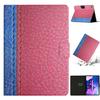 SGTD Case Cover Compatible with Lenovo Tab M10 Plus 10.61inch (3rd Gen 2022) Case,Premium Leather Case Slim Folding Stand Folio Cover Protective Cover Auto Sleep Wake Tablet Cover (Color : Rose+Blue) view 2