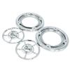Americruise Front Speaker Grills Trim Cover (Chrome Skull Style) for Harley Touring Electra Street Glide & Trike 1996-2013 (Skull Rear) view 1