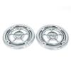 Americruise Front Speaker Grills Trim Cover (Chrome Skull Style) for Harley Touring Electra Street Glide & Trike 1996-2013 (Skull Rear) view 2
