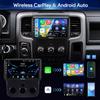 Binize Android 13 Car Stereo Compatible with Dodge Ram 1500/2500/3500 Radio 2013 2014 2015 2016 2017 2018,Navigation GPS Touch Screen Radio Head Unit with Wireless CarPlay/Android Auto(Manual AC) view 2