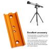 107mm Rail Bar Metal Mounting Plate, Dovetail Telescope Scope Adapter Mount Base with 1/4 Thread, Astronomical Telescope Accessories view 2