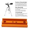 107mm Rail Bar Metal Mounting Plate, Dovetail Telescope Scope Adapter Mount Base with 1/4 Thread, Astronomical Telescope Accessories view 3