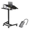 AVLT Split Top Rolling Desk and USB C USB A PD Hub