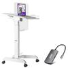 AVLT Tilting Rolling Desk and USB C USB A PD Hub view 1