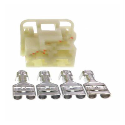 Artemisia 1 Set 4 Pin 6.3 Series High Current Automobile Wire Harness Unsealed Connector MG620266 MG610267 (Color : Army Green)