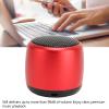 Sanpyl Mini Bluetooth Speaker, Portable Speakers with HD Sound Heavy Subwoofer, USB Rechargeable Small Tiny Speaker for Outdoor Indoor (Red) view 3