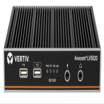 Vertiv Avocent Longview 5520 High-Performance KVM Extender | Receiver | Dual Head | 4K 60Hz (LV5520R-400)