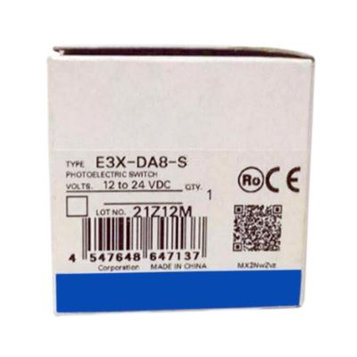 E3X-DA8-S Digital Fiber Amplifier E3XDA8S Sealed in Box 1 Year Warranty