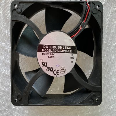 DC24V 1.30A AD1324VB-F51 12038 12cm 2-Wire Inverter Cooling Fan