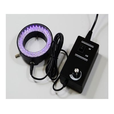 60 Led Ring Lamps Yellow Bule Green Red Purple Fluorescence Light Zoom Stereo Microscope Illuminated (Color : Purple)