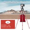 Camera Tripod, 74" Tripod for Camera Stand, Heavy Duty Tripod with Travel Bag for Projectors, Lasers, DSLR, Webcam, Aluminum Phone Tripod for Video Recording Photo Vlogging(Red) view 4