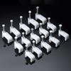 GSHLLO 300 Pcs 6mm Flat Cable Mounting Clips Electric Wire Wall Staples Single Cord Clamp Tacks with Steel Nails for Cable Management view 2
