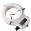 Microscope Adjustable Ring Light 63mm Installation Interface Stereo Microscope Ring Lamp view 2