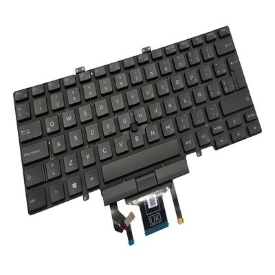 Laptop Replacement Keyboard Compatible for Dell Latitude 7400 5400 5410 5411 09GG3W PK132FB3A22 Latin Layout Backlit with Pointer Sticker
